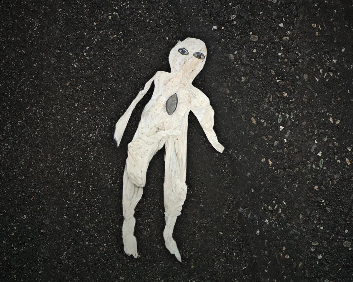 Maria Korporal. Denken mit dem Knie (2021), Digitale und analoge Animation mit Foto und Kohlezeichnung