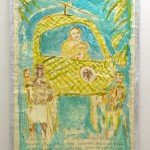 Alfred Banze "Ich selbst, als..." 2015 Berlin, Germany Zeichnung Tusche und Wasserfarben auf laminiertem Papier 100 x 150 cm - Cargo - Alles immer überall