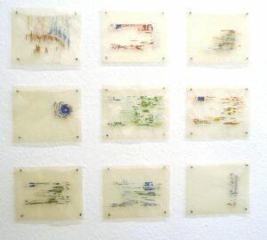 Elisa Garrote Gasch: Making Money,2013, Berlin, 16,5 x 13,5 cm, 6 Abbildungen, Collage mit Geldscheinen