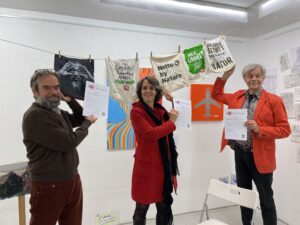 Die drei Sieger mit Ihren Beuteln. Foto Stephan Kurr